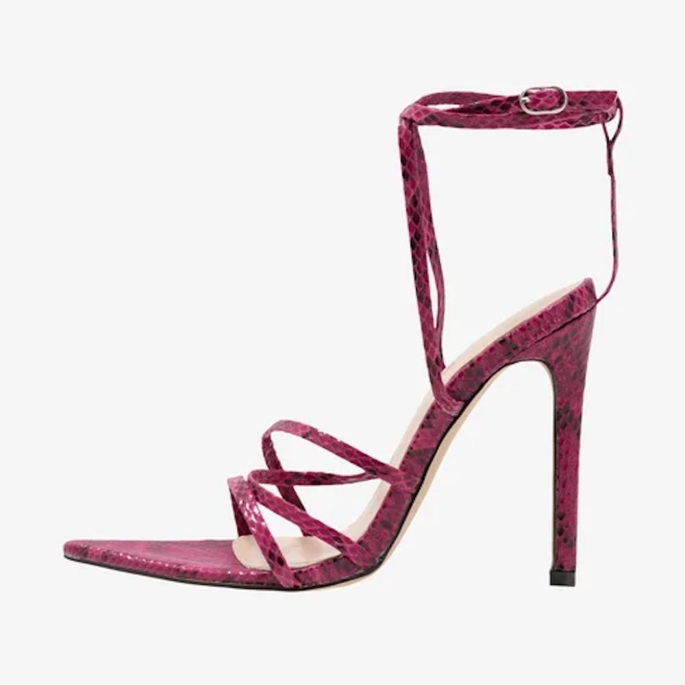 NEW Public Desire Heeled Strappy Sandals Size 7.5
